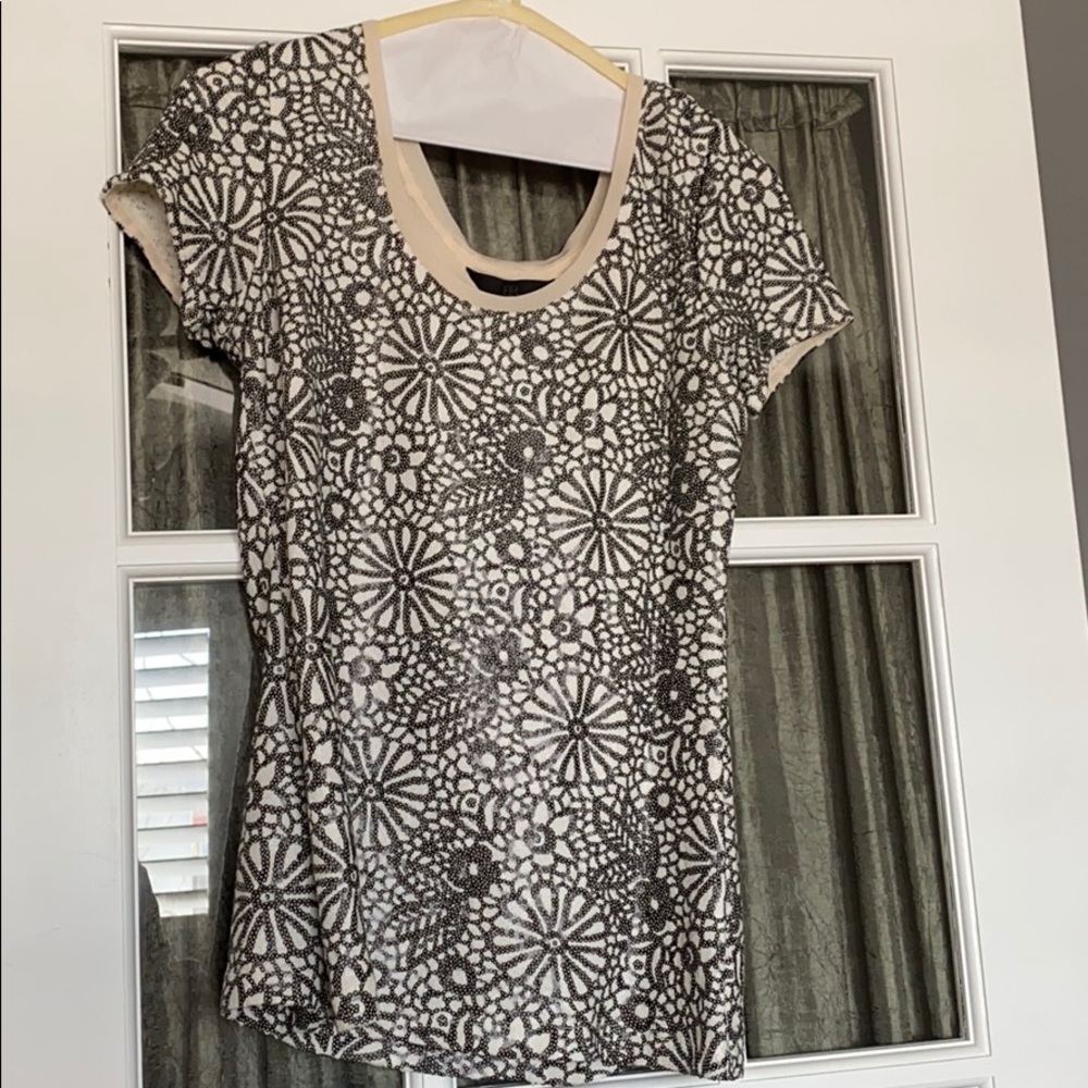 Banana Republic Monogram Sequin Shirt